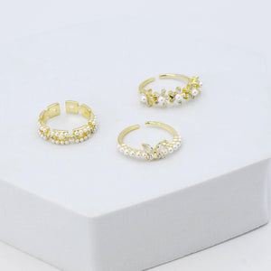 Harmony Pearl Ring Set G16