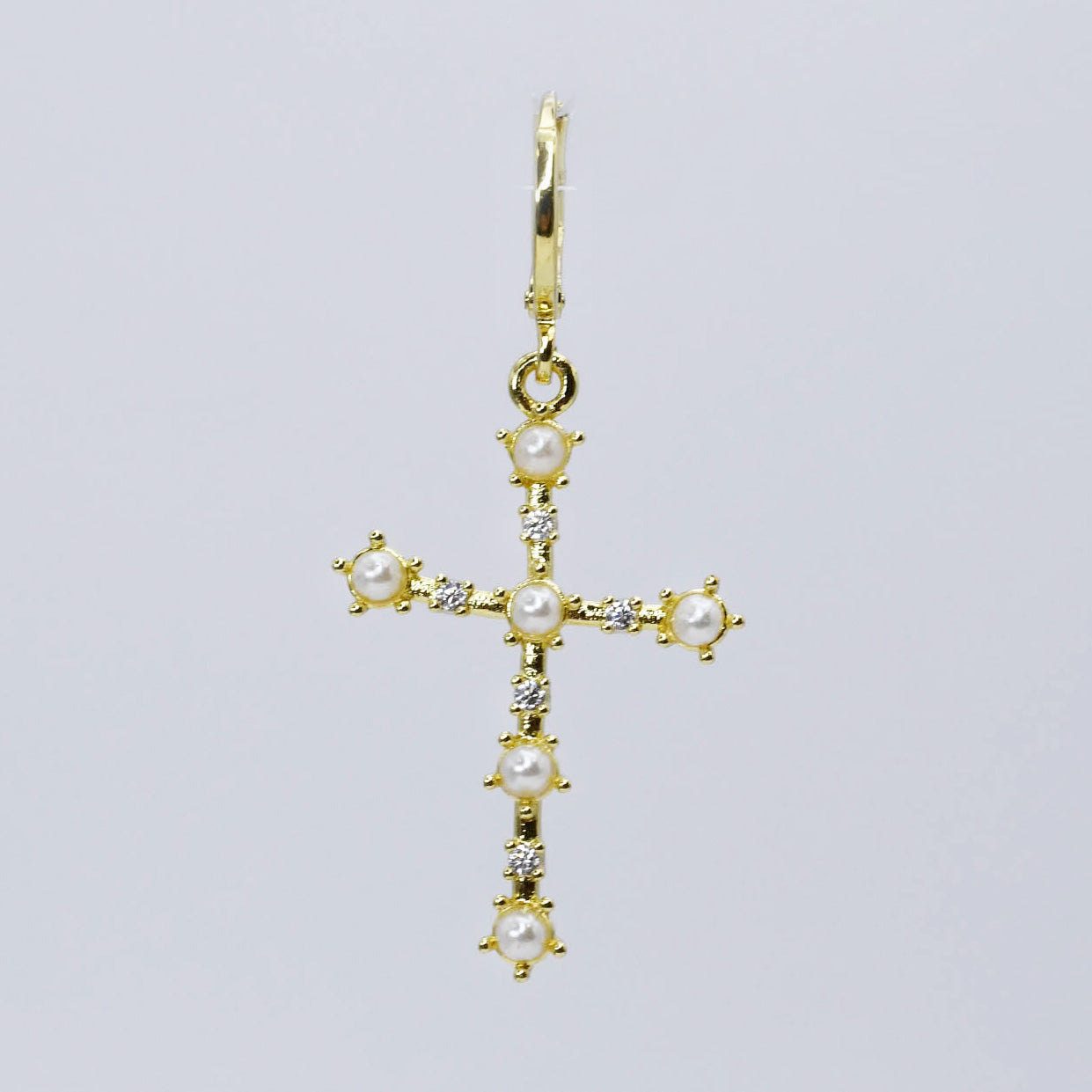 Harper Pearl Cross Charm CH-221