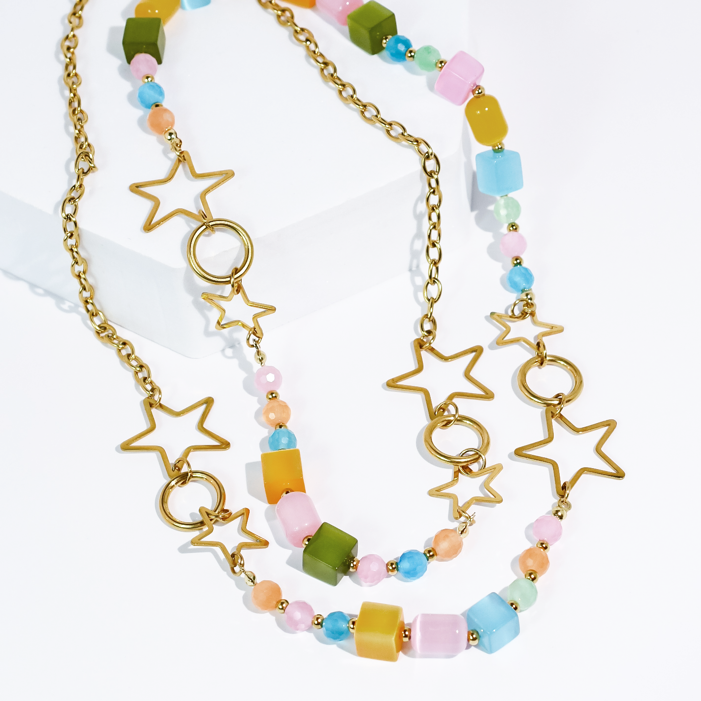 Head in the Stars Beaded Necklace