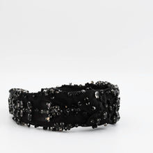 Load image into Gallery viewer, Bejeweled Black Headband
