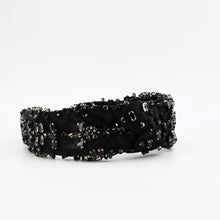 Load image into Gallery viewer, Bejeweled Black Headband

