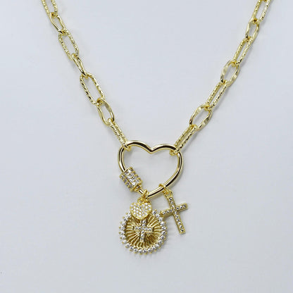 Heart of Faith Gold Necklace N65