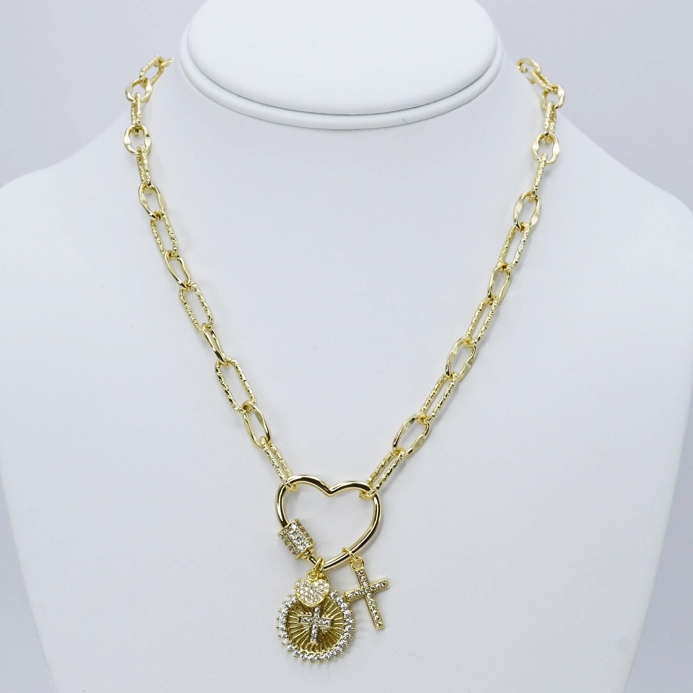 Heart of Faith Gold Necklace N65