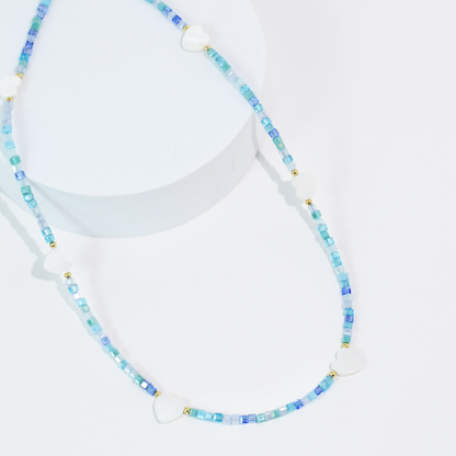 Heart Parade Beaded Necklace