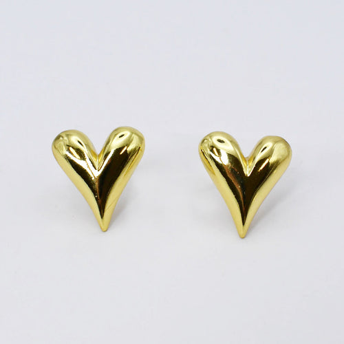 Heart Tear Stud Gold