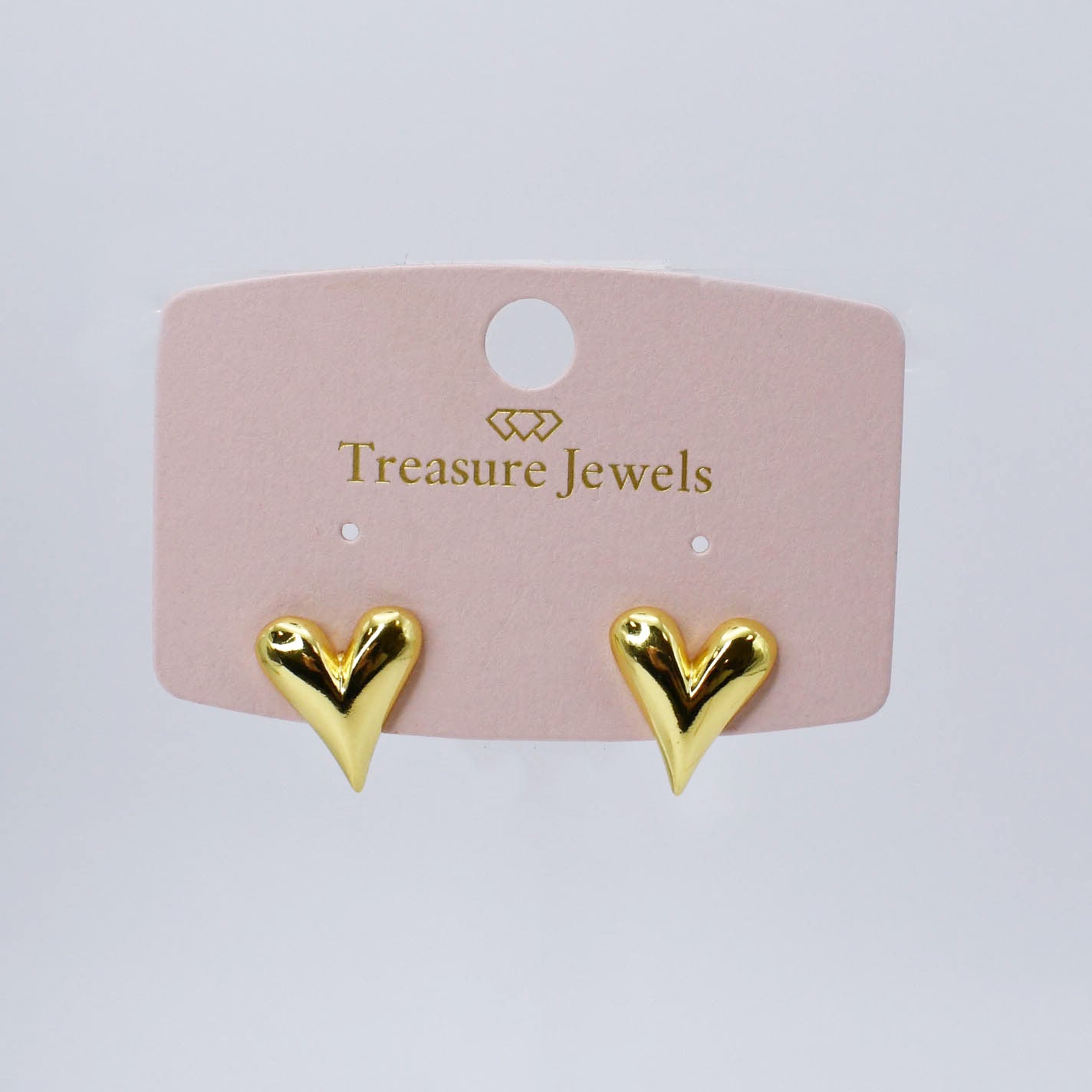 Heart Tear Stud Gold