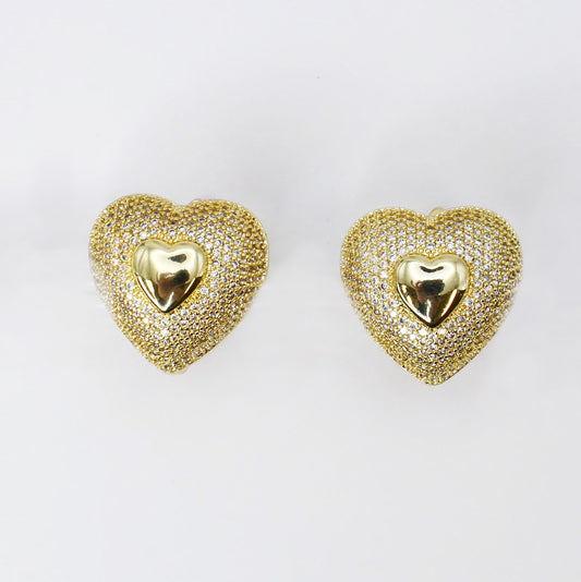 Heart to Hold Gold Earrings J44