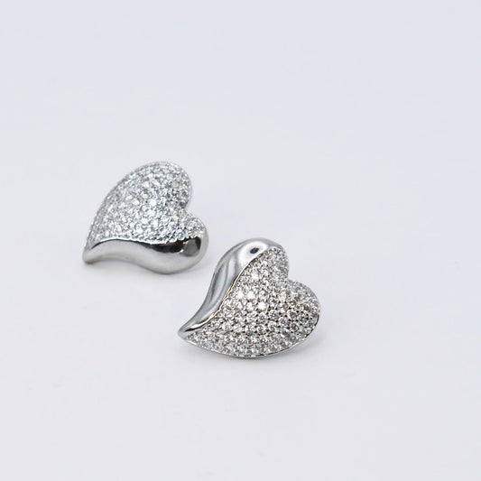 Heartlight Silver Stud K21