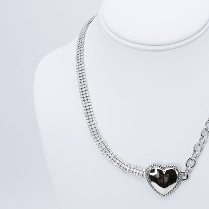 Heart of Light Silver Necklace N25