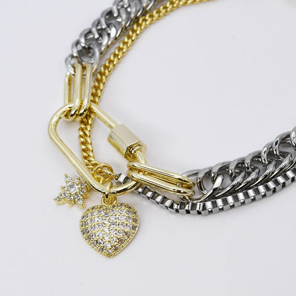 Hearts and Stars Glow Bracelet O36