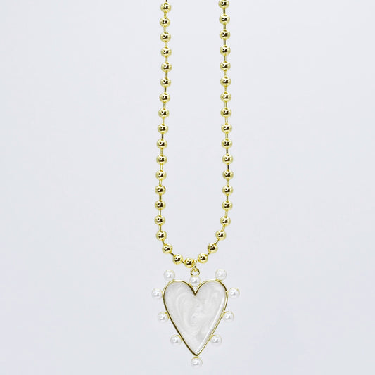 Heart of Pearls Necklace