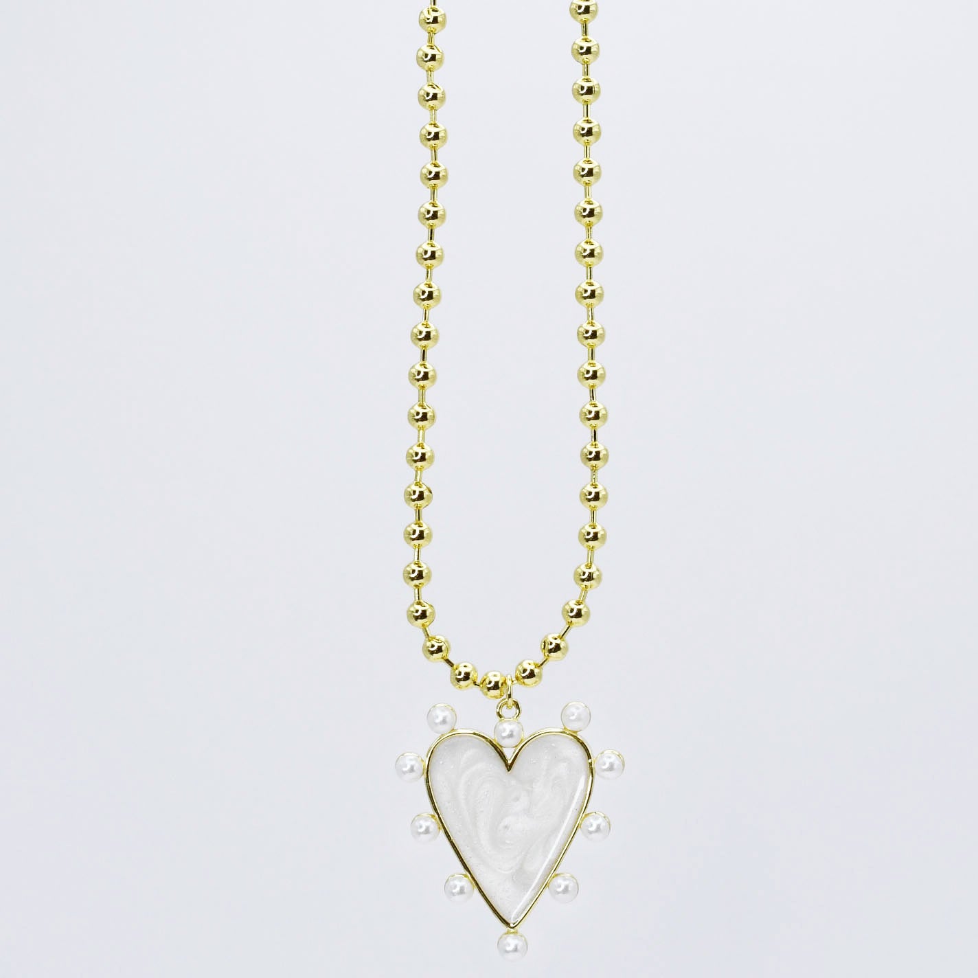 Heart of Pearls Necklace J4