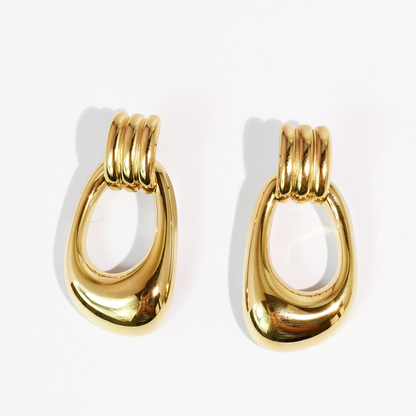 Heiress Earrings Gold Waterproof