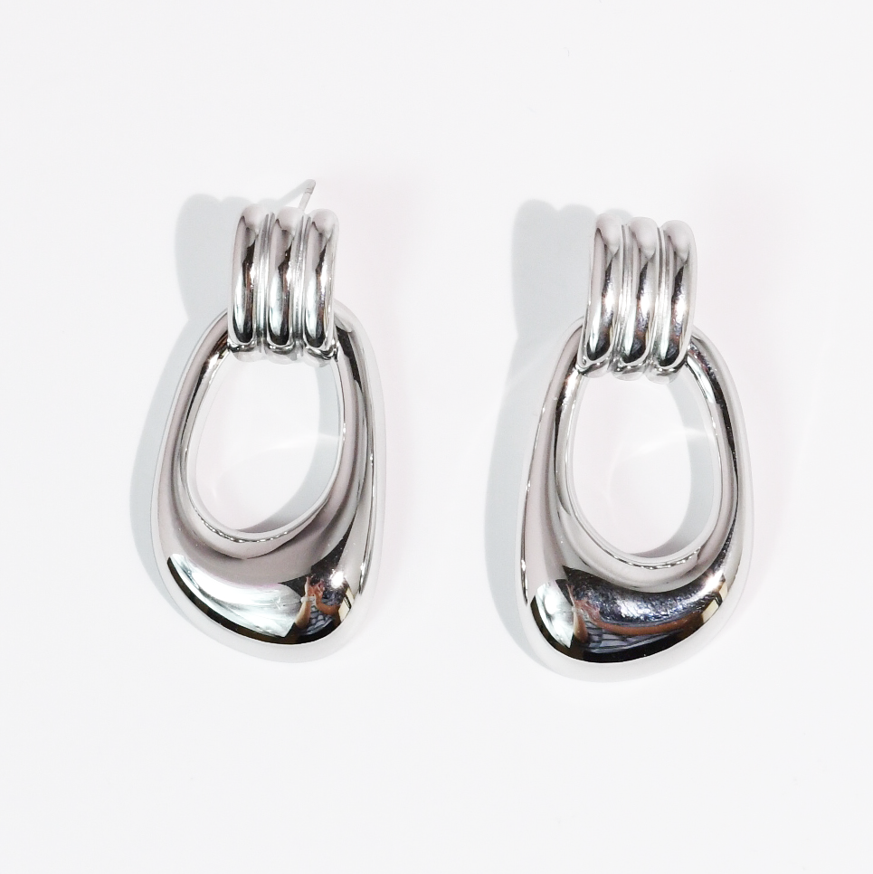 Heiress Earrings Silver Waterproof