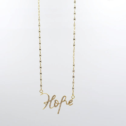 Hope Gold Necklace