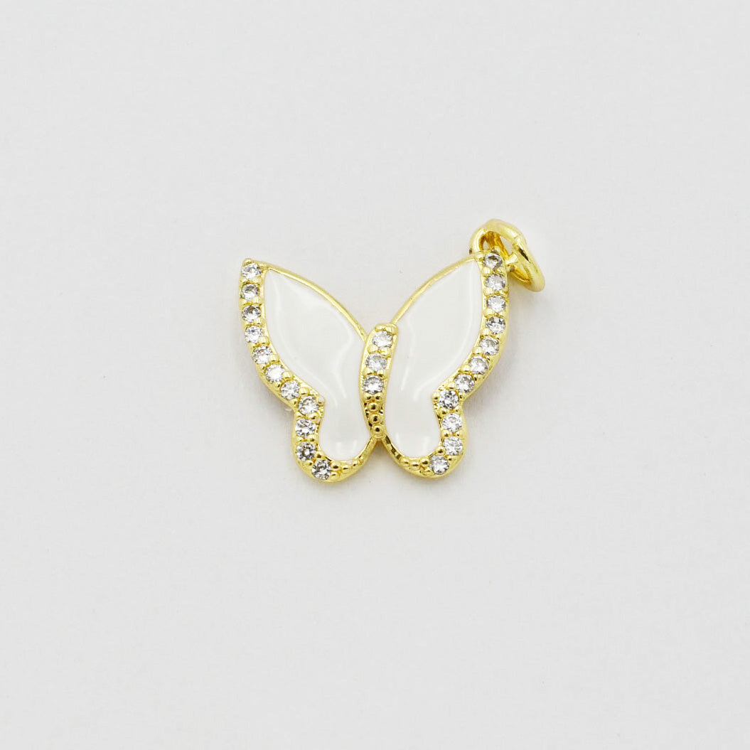 White Butterfly Charm CH-102