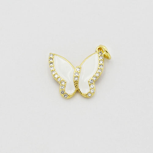 White Butterfly Charm CH-102