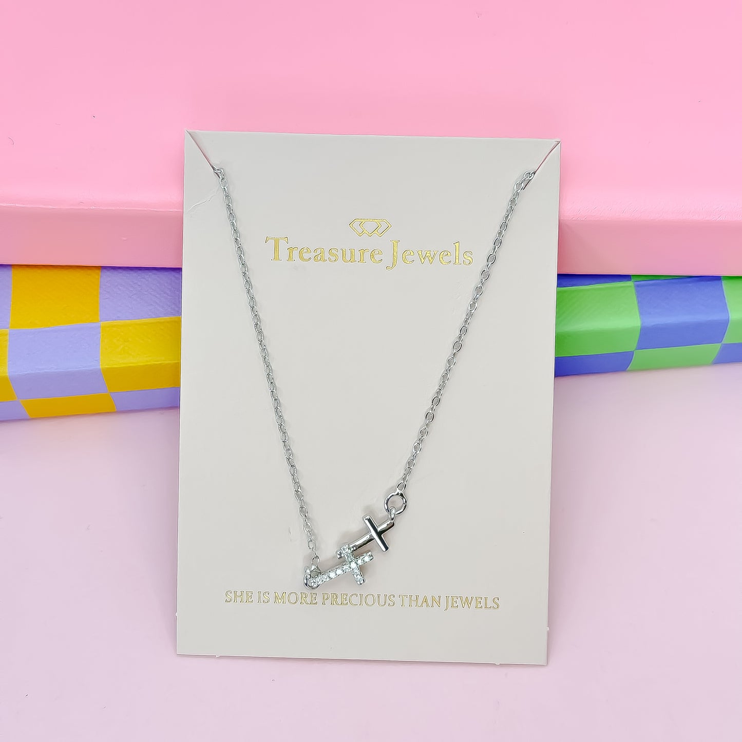 Double Grace Silver Necklace