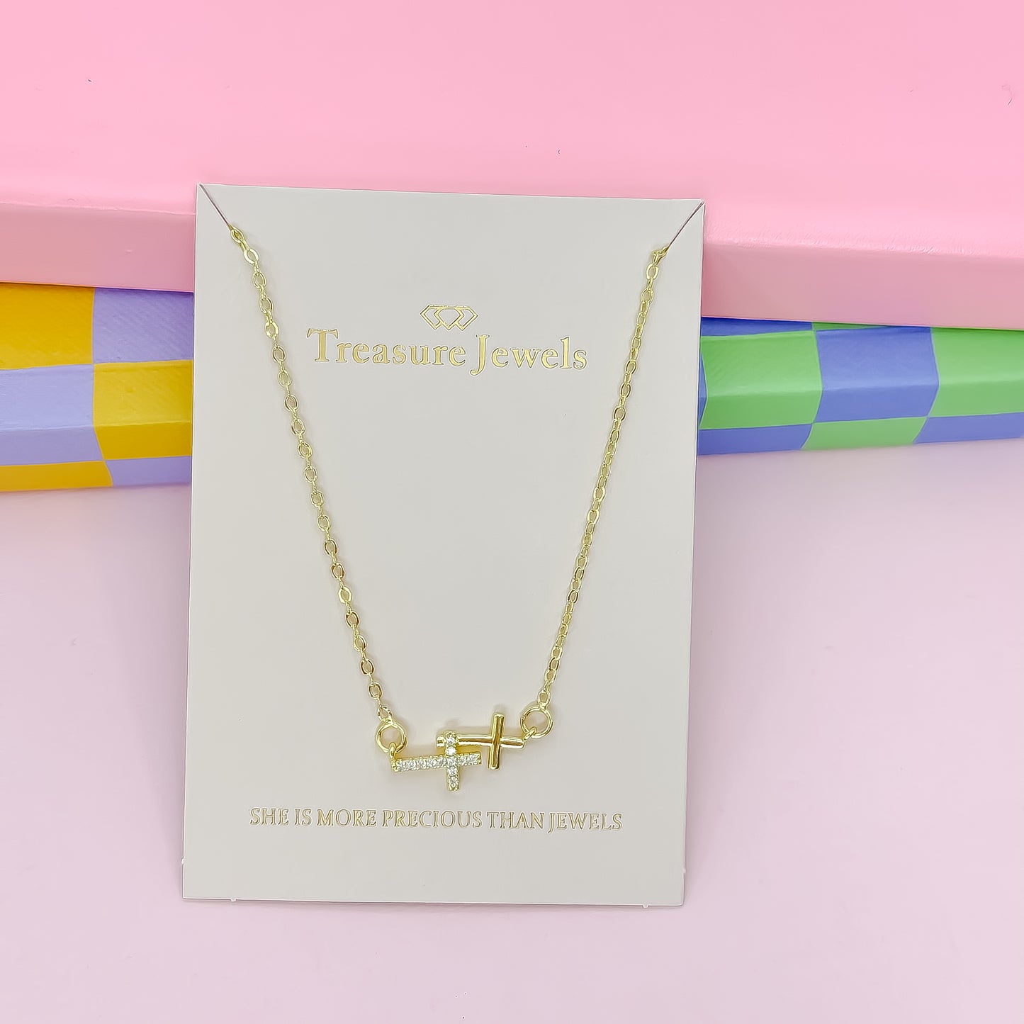 Double Grace Gold Necklace