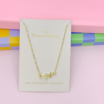 Double Grace Gold Necklace