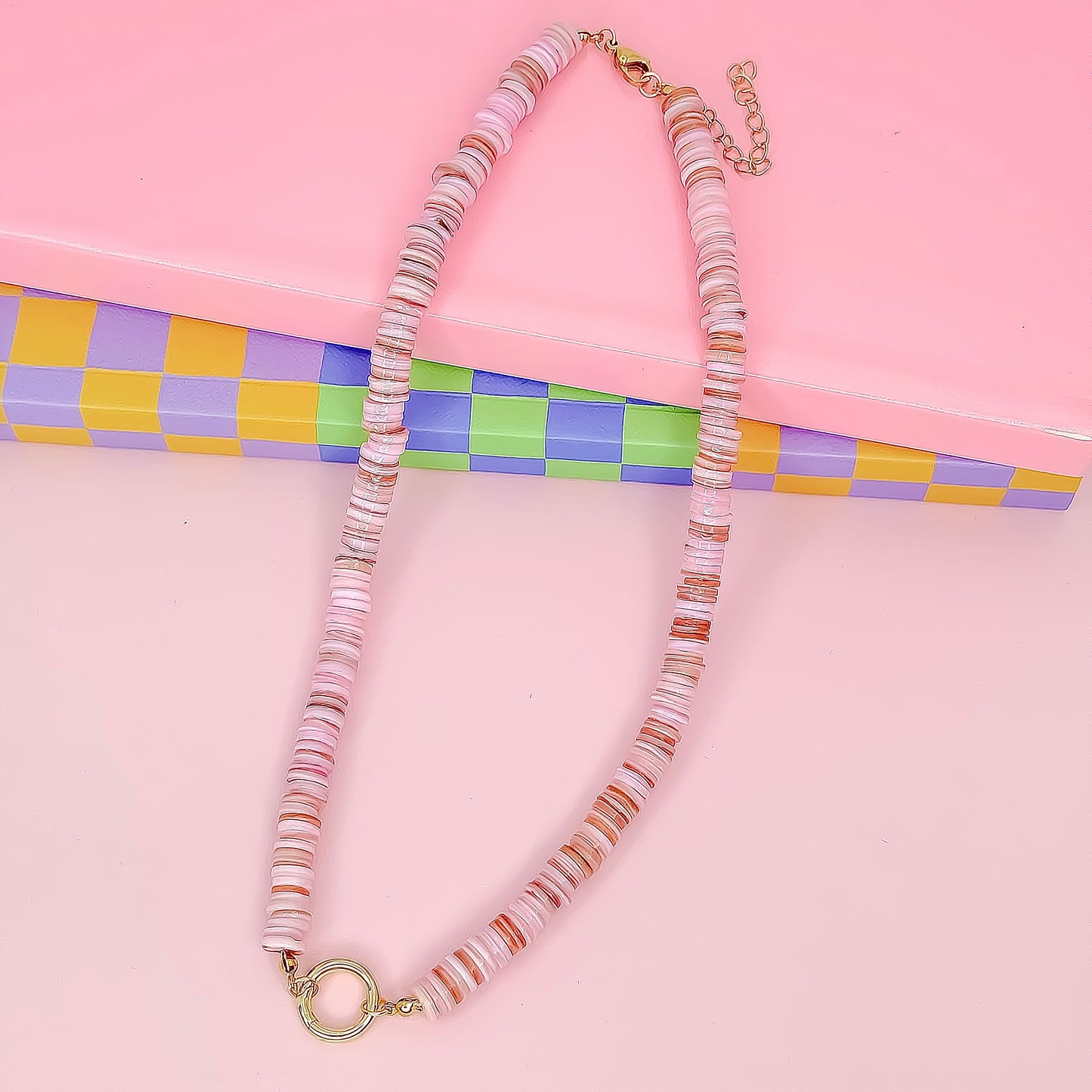 Cotton Candy Gemstone Necklace