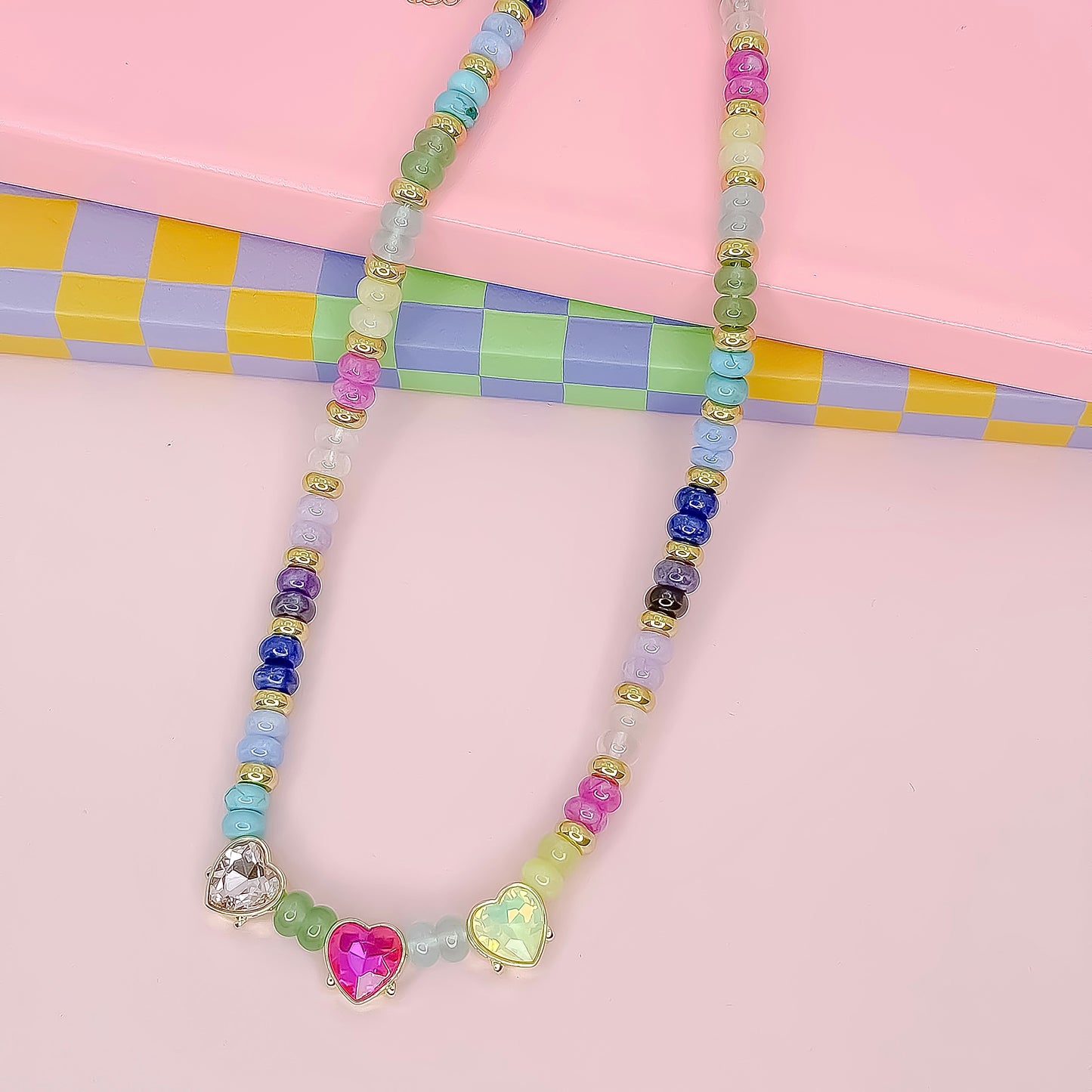 Heartbeats & Hues Gemstone Necklace