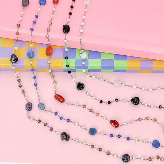 Boho Bliss Dainty Gemstone Necklace