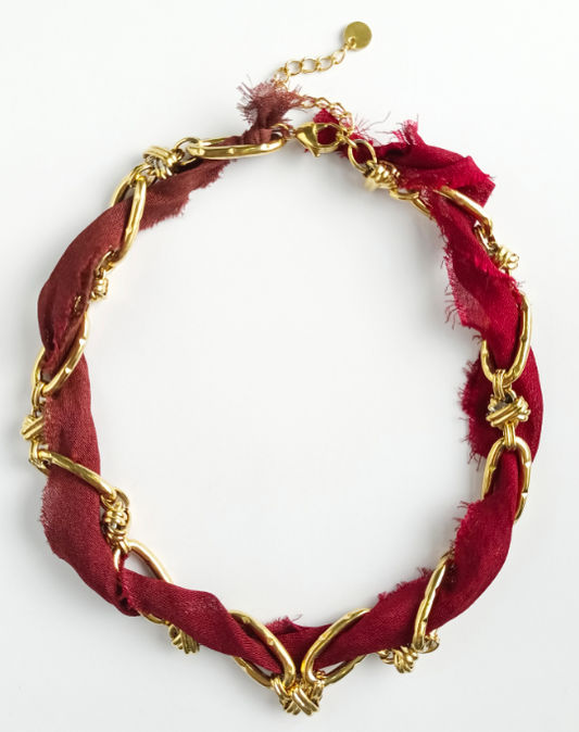Don't Get it Twisted Maroon Collar (Pre-order)