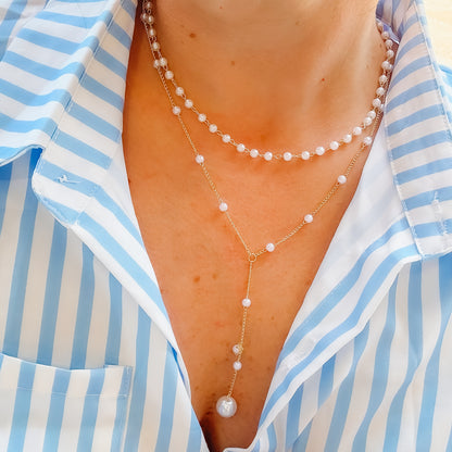 Little Luxuries Gold Pearl Necklace