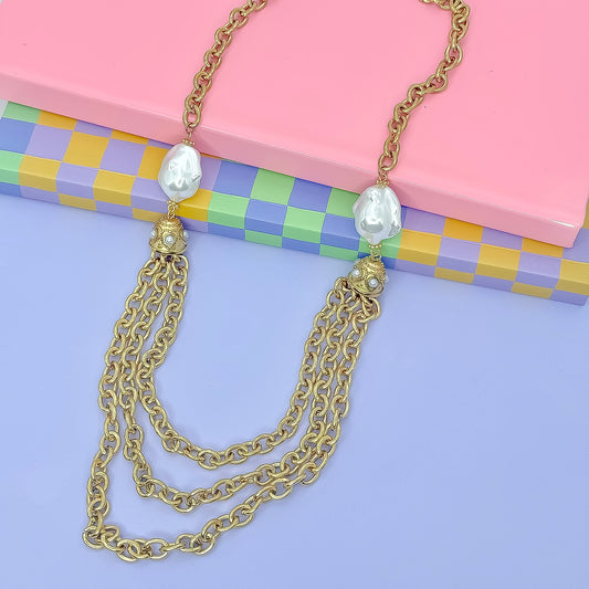 Golden Muse Layered Necklace