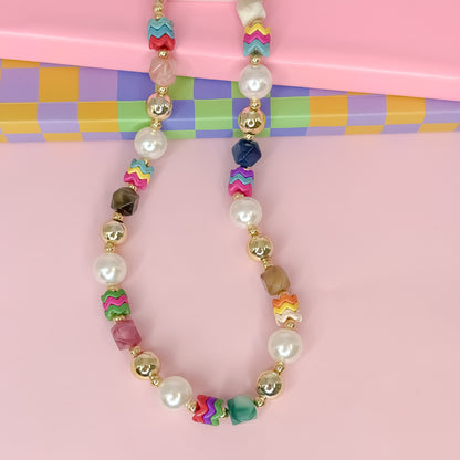 Ziggy Pearl Pop Gold Necklace