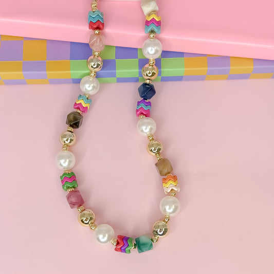 Ziggy Pearl Pop Gold Necklace