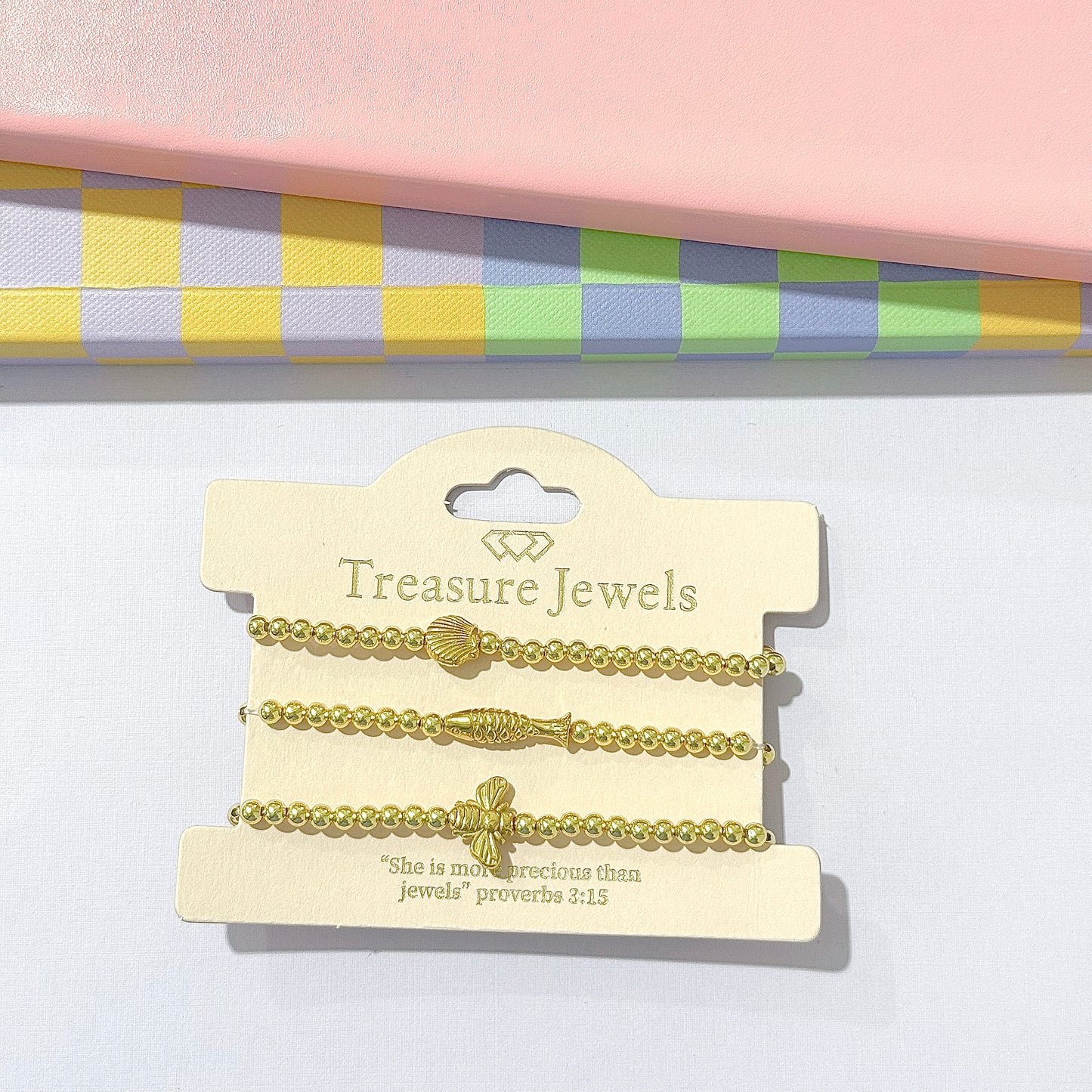 Seaside Treasures Gold Bracelet Set