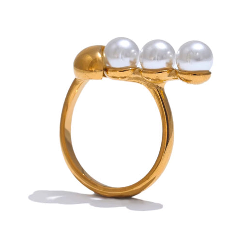 The Pearl Row Waterproof Ring