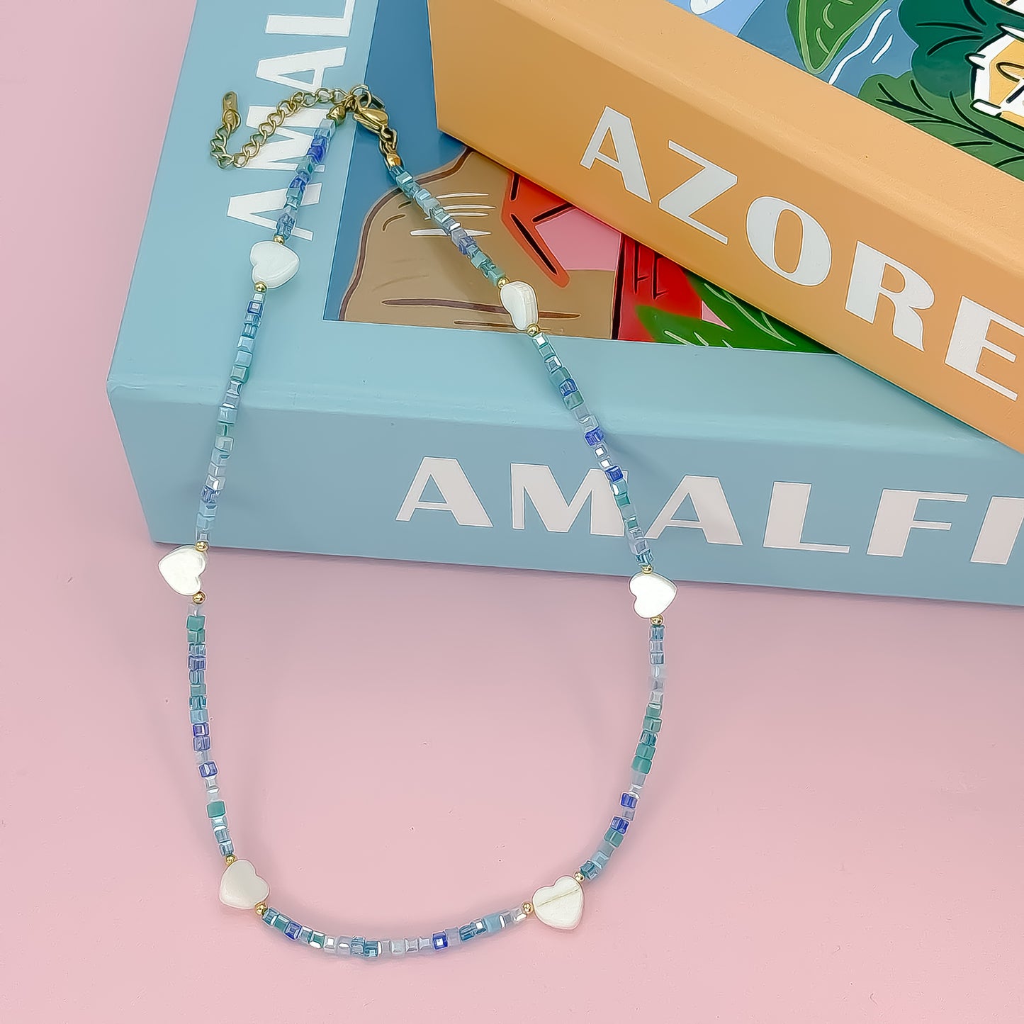 Heart Parade Beaded Necklace