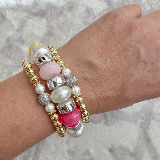Never Boring Bracelet Stack
