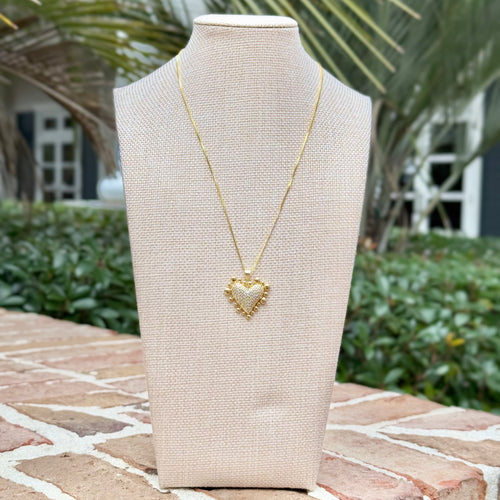 Shining Love Necklace Gold