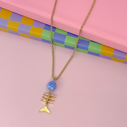 Fish Tale Gold Necklace