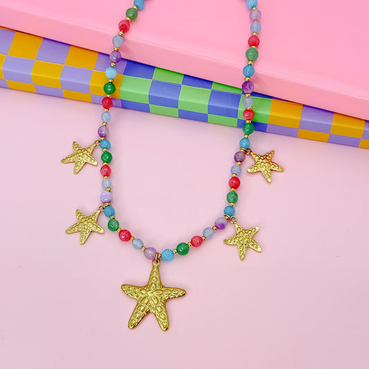 Down by the Sea Beaded Necklace