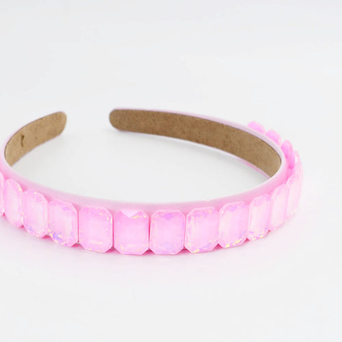 Iced Neon Pink Headband