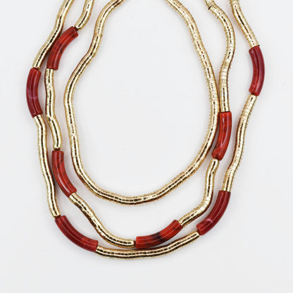 Imperial Red Layered Necklace