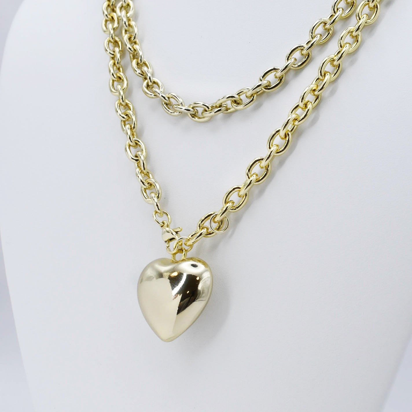 Infinity Heart Chain Gold J20