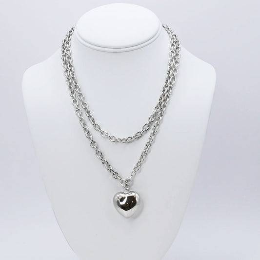 Infinity Heart Chain Silver J20