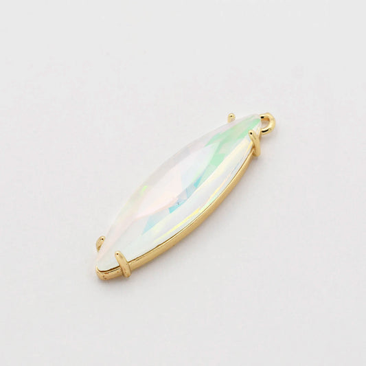 Iridescent Long Tear Charm