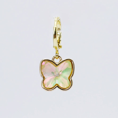 Petite Iridescent Chunky Butterfly Charm CH-367