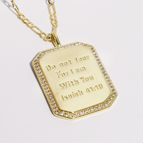 Isaiah 41:10 Gold Necklace