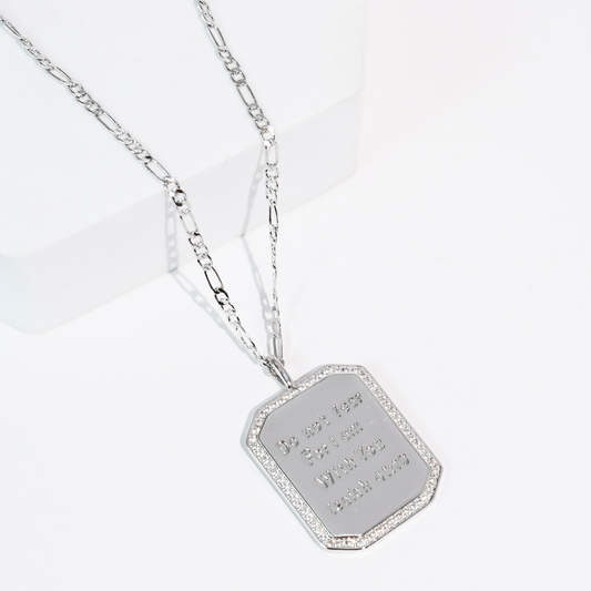 Isaiah 41:10 Silver Necklace