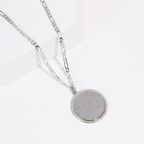 Isaiah 43:2 Silver Necklace