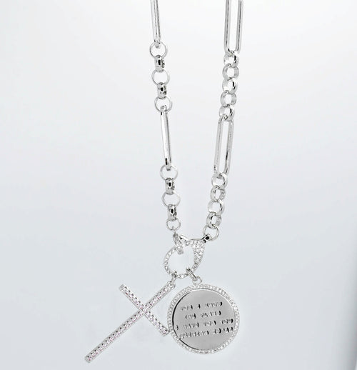 Jeremiah 29:11 with Cross Silver I64