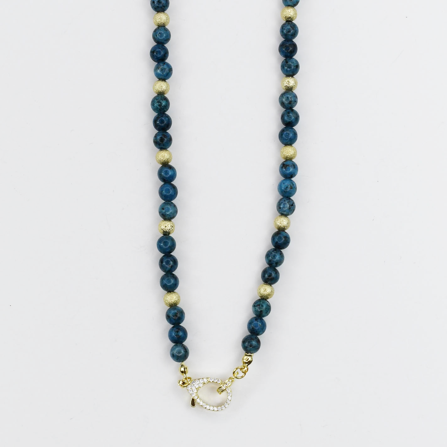 Just the Girl Gemstone Beaded Necklace with Lobster Claw